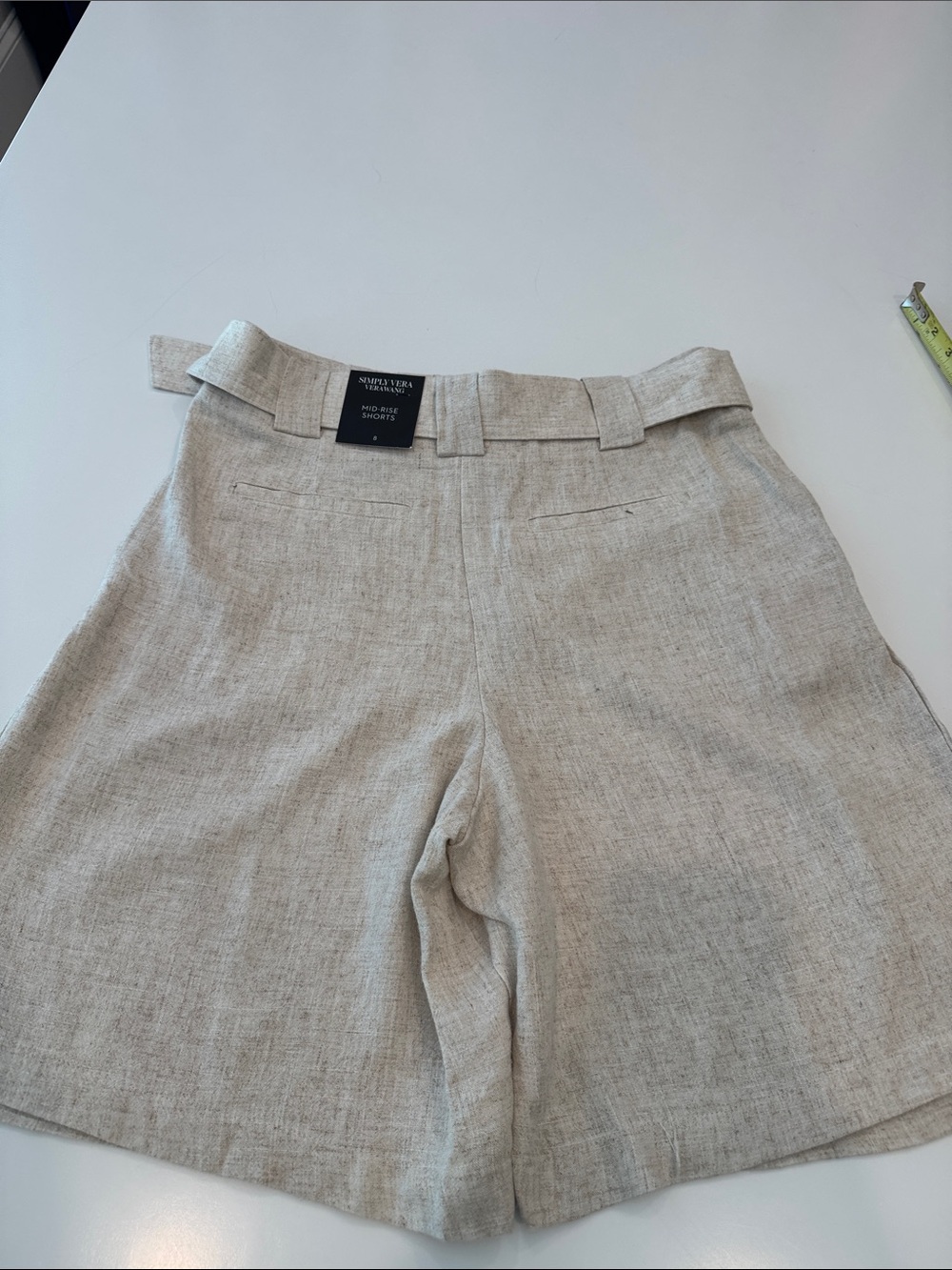 NWT Simply Vera Vera Wang Linen-Blend shorts - Picture 5 of 7